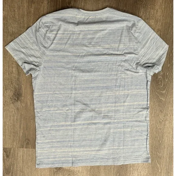 Banana Republic Shirt Men's Large Sky Blue Tri Blend Tee Solid Crew Neck T-Shirt - Picture 2 of 8